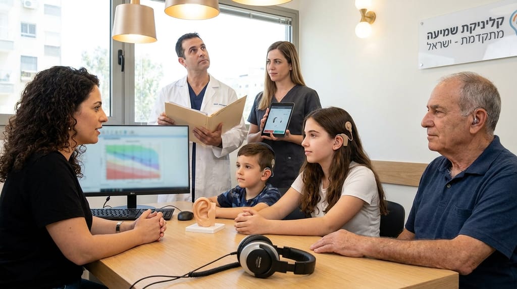 תמונה זו נוצרה על ידי gemini-pro בינה מלאכותית סוגי ליקויי שמיעה